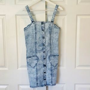 Brand New Blackheart denim dress with adjustable straps